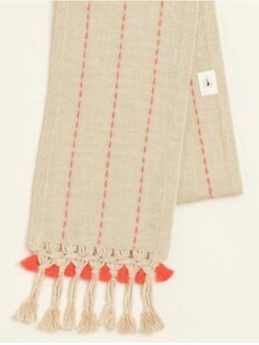 NWT Anthropologie Fringe Rope Table Runner 16” x 90”